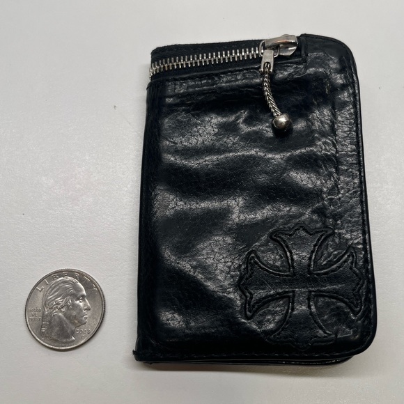 Chrome Hearts Black Leather Wallet - Picture 3 of 12
